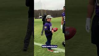 Viral sensation gets a dream day at Ravens HQ 💜🥹 shorts [upl. by Ainiger]