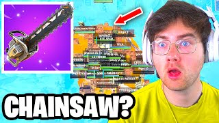 I Hosted A Chainsaw Only Tournament In Fortnite Fortnitemares 2024 Update [upl. by Hasila331]