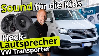 VW T5  T6  T61  MegaLautsprecher hinten nachrüsten  Hecklautsprecher im Transporter einbauen [upl. by Anoyi478]