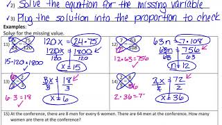 83 True and Solve Proportions [upl. by Kloster]