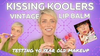 Testing 40 year old vintage Maybelline Kissing Koolers [upl. by Laflam]