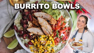 Chipotle Chicken Bowls Easy and Perfect For Meal Prep [upl. by Meesak640]