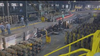 End of an era Steel mill completes final customer order [upl. by Omolhs]