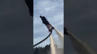 Flyboard montage  water jetpack water world this is to high shorts [upl. by Fellner330]