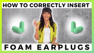 How to Use Foam Earplugs  By Ally Safety [upl. by Calendre]