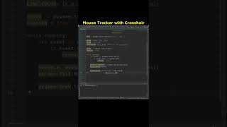 Mouse Tracker with Crosshair In Python Using Pygame python learnpython [upl. by Aromas615]