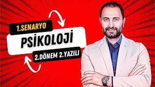 PSİKOLOJİ 2DÖNEM 2YAZILI SINAVI  💯 1SENARYO 💯 [upl. by Eseer]