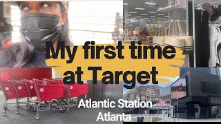 MY FIRST TIME AT TARGET  ATLANTIC STATION  ATLANTA VLOG [upl. by Hurlee]