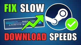 How To Fix Steam Games Slow Download Speed [upl. by Kleinstein]