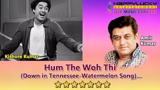 Hum The Woh Thi by Amit Kumar Live  HappyLucky Entertainment [upl. by Malarkey]