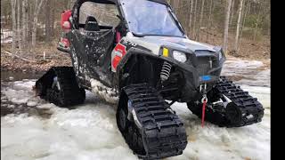 Polaris RZR 570 on tracks [upl. by Lawler]