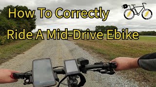 How To Ride A Mid Drive Ebike [upl. by Nadoj]