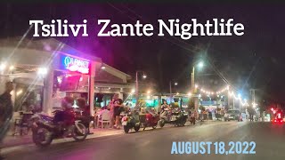 Tsilivi Zakynthos August 182022 Beautiful Night Drive  in 4K  Living in Zante [upl. by Tnilk]