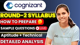 Cognizant Round 2 Syllabus amp Complete Analysis  Cognizant Aptitude Round Questions cognizantexam [upl. by Cliff459]