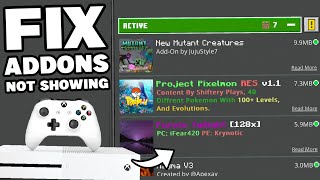 TROUBLESHOOT How To Fix Many Issues When Importing Addons On Minecraft Xbox [upl. by Niarda]