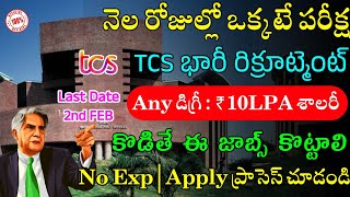 TCS Recruitment 2024  Work From Home Jobs 2024  TCS NQT 2024  Latest Jobs In Telugu [upl. by Jory]