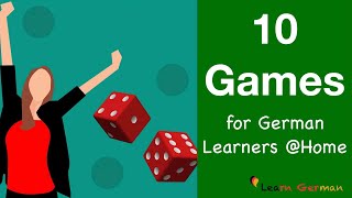 10 Spiele für Deutschlerner für Zuhause  10 games for German Learners  Learn German [upl. by Adnorhs737]