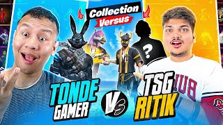 TSG Ritik Vs Tonde Gamer Best Collection Battle 😱 Free Fire Max [upl. by Yaras722]