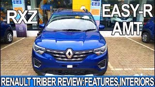 Renault Triber EasyR AMT Launched  Triber RXZ  Price Features Interiors [upl. by Bettine]