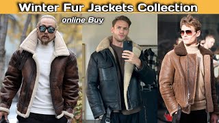 Winter Fur Jackets Collection For Mens  How To Style Winter Fur Jacket [upl. by Bernardi879]