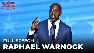 FULL SPEECH Sen Raphael Warnock calls Trump a plague on the American conscience at DNC [upl. by Elayne]