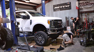 Fabtech 6quot Lift on 2017 Ford F250 with 22x14 and 37545R22 [upl. by Atsillac559]