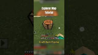 Minecraft Explorer Map Tutorial shorts short minecraft [upl. by Aikel]