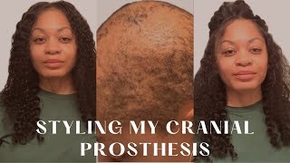 Best Hairstyles for Alopecia How I Style My Cranial Prosthesis for a Natural Look 😍 alopecia [upl. by Valleau]