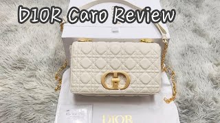 DIOR CARO BAG REVIEW White leather [upl. by Geoffrey725]