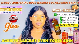 10 BEST LIGHTENING BODY WASHES FOR GLOWING SKIN IN 2024  Achieve Radiant EvenToned Skin ✅✨ [upl. by Sitoel440]