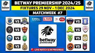 BETWAY PREMIERSHIP 202425 FIXTURES MATCHWEEK 7  BETWAY PREMIERSHIP 202425 SCHEDULE DATES amp VENUE [upl. by Afnin411]