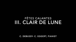 Fêtes galantes III Clair de lune backing track [upl. by Leduar]