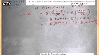 Approximation der Binomialverteilung durch die Normalverteilung ★ Theorie  Übung  Lösung [upl. by Ellerret]