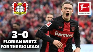 FLORIAN WIRTZ WONDERGOAL  Leverkusen With One Hand on the Bundesliga Title 🏆⚽️ [upl. by Macfadyn]