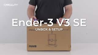 Creality Ender3V3 SE Unboxing and First Printing [upl. by Lytsirk]