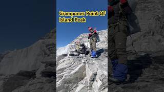 Crampones Point Of Island Peak shorts shortvideo viralvideo islandpeak reels mountainpeaks [upl. by Aelrac]