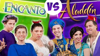 Disney Battle  Encanto vs Aladdin  Sharpe Family Singers 🎤🎵 [upl. by Granville]