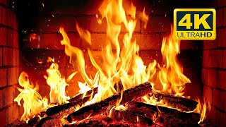 🔥 Cozy Fireplace 4K 12 HOURS Fireplace with Crackling Fire Sounds Crackling Fireplace 4K [upl. by Epul]