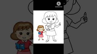 Community Helpers Colouring Worksheets  Easy Pencil Drawing For Kids Colouring sheets [upl. by Yeznil]