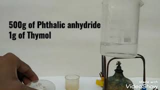 Synthesis of Thymolphthalein [upl. by Buiron321]