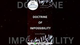 Doctrine of Impossibility education legaleducation [upl. by Enirahtak]