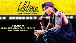 Ultimo quotStadi 2024quot I Concerti di Roma  Live at quotStadio Olimpicoquot Roma 222324 Giugno 2024 [upl. by Elleuqar]