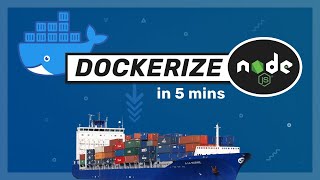 Docker with Nodejs in 5 mins  Docker Tutorial [upl. by Prudie]