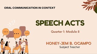 SPEECH ACTS [upl. by Gram]