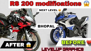 PULSAR RS 200 modification kerla style 😳 [upl. by Eelana]