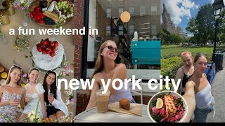 a summer weekend in nyc coffee shops rooftop event amp thrifting [upl. by Cardinal]