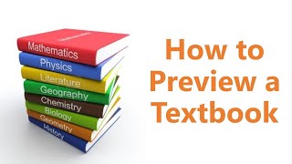 How to Preview a Textbook Reading [upl. by Eus]