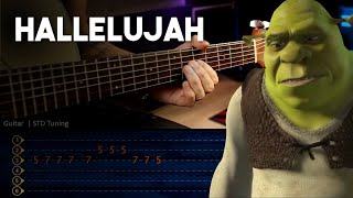 Shrek  Hallelujah Aleluya Guitar TAB  Guitarra Tutorial Cover Chirstianvib [upl. by Inwat]