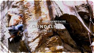 Kundalini 512d  unwinding the coiled snake  Sport Climbing Rumney NH [upl. by Schofield176]