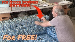 Upholstery Method  HOW TO USE A BUTTON MACHINE [upl. by Aisyle341]